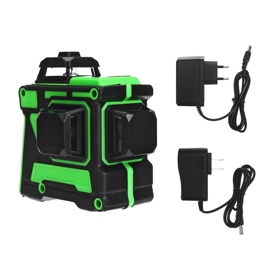 3D 12 Line Green Light Laser Level Digital Self Leveling 360 Rotary Measure Image 1