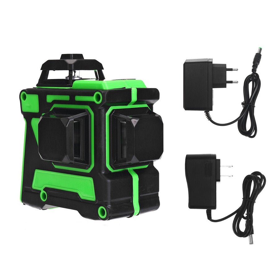 3D 12 Line Green Light Laser Level Digital Self Leveling 360 Rotary Measure Image 1