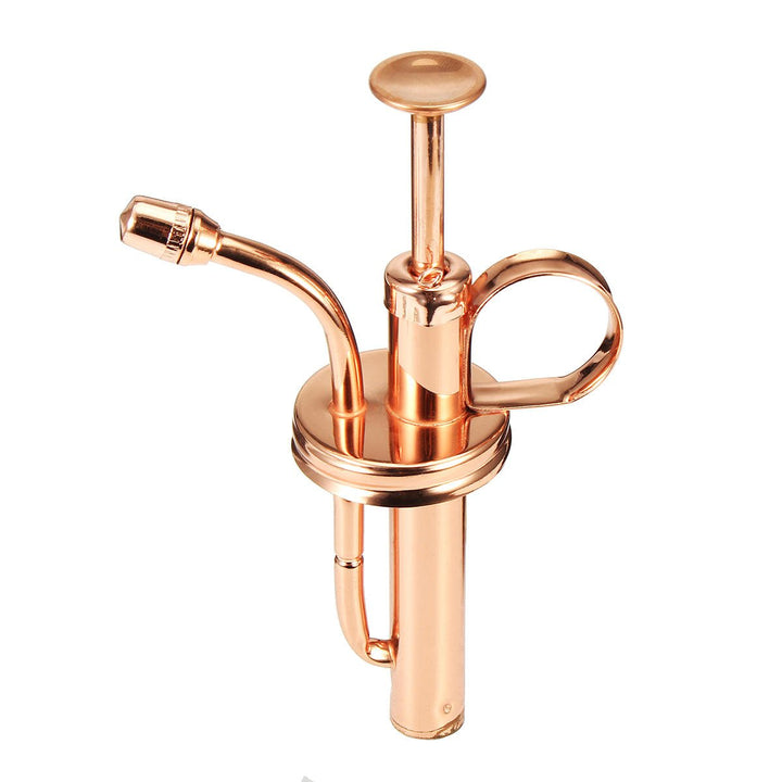 300mL Mini Brass Home Plant Mister Plunger Flower Water Spray Bottle Potted Spraying Watering Can Decorations Image 5