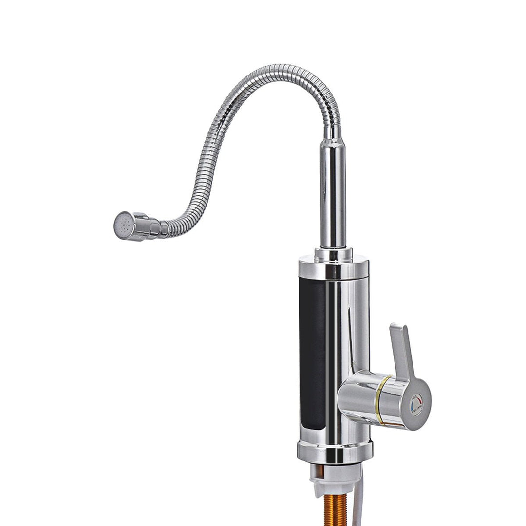 3KW Instant Hot Water Tap Electric Faucet Heater Kitchen Temperature Display Image 5