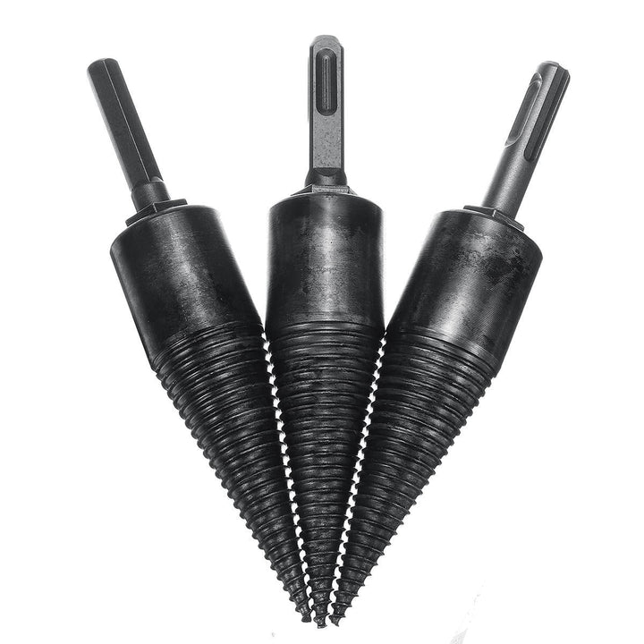 32mm High Speed Steel Firewood Splitting Drill Bit Hard Wood Cone Splitter Bit Image 1