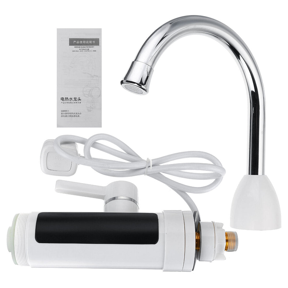 3000W 220V Electric Faucet Instant Tap Heater Rapid Heat Hot Water Kitchen Image 2