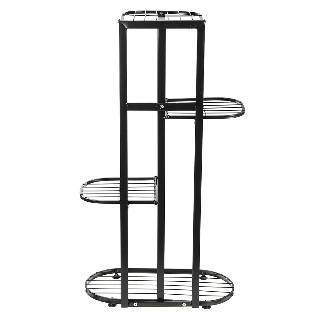 4 Tire Metal Plant Stand Display Shelf Home Garden Ornaments Image 3