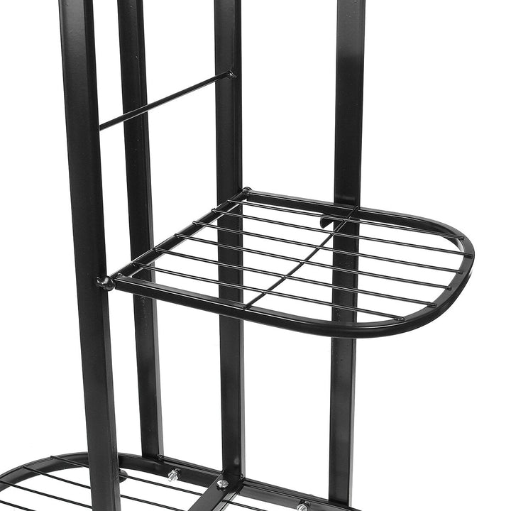 4 Tire Metal Plant Stand Display Shelf Home Garden Ornaments Image 4