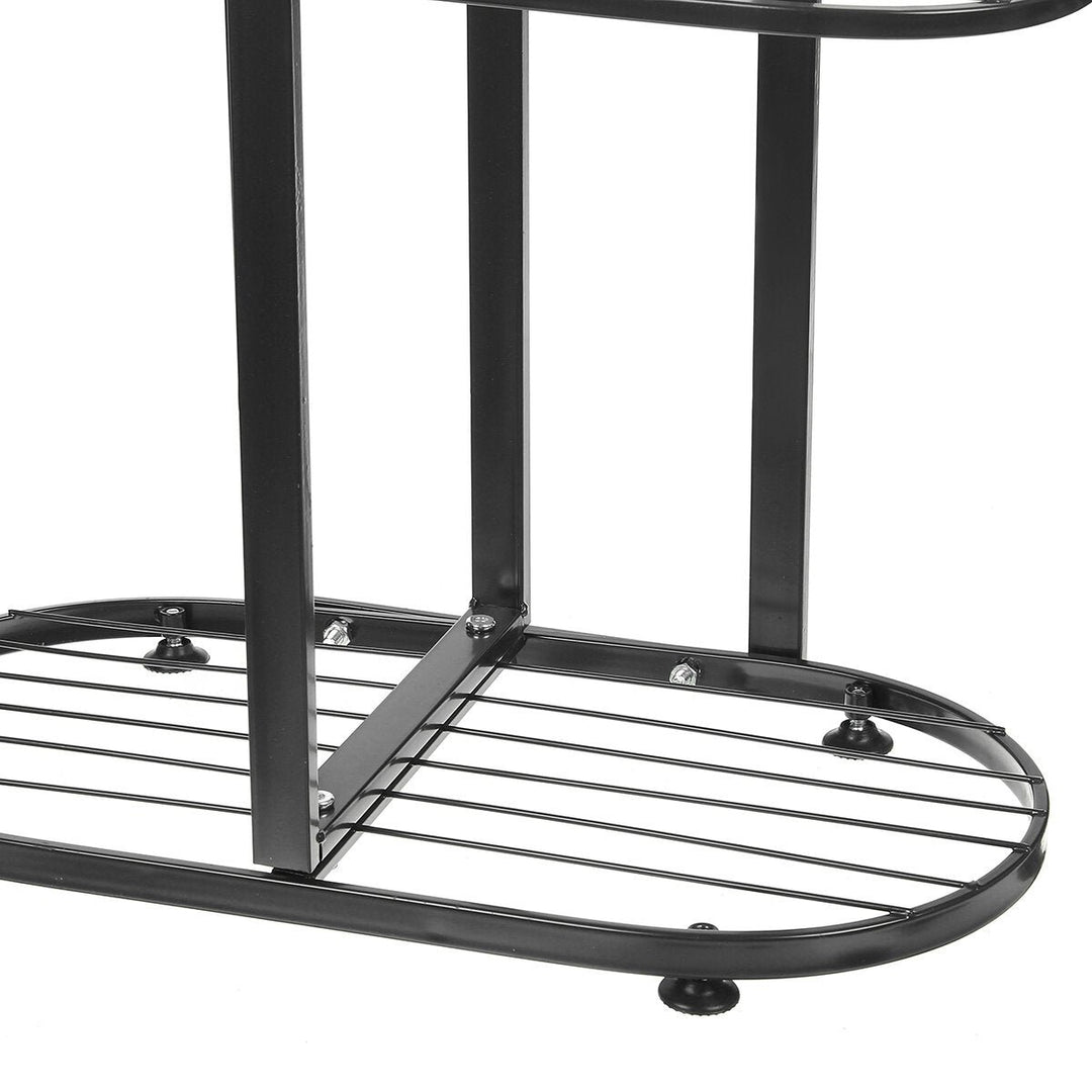 4 Tire Metal Plant Stand Display Shelf Home Garden Ornaments Image 5