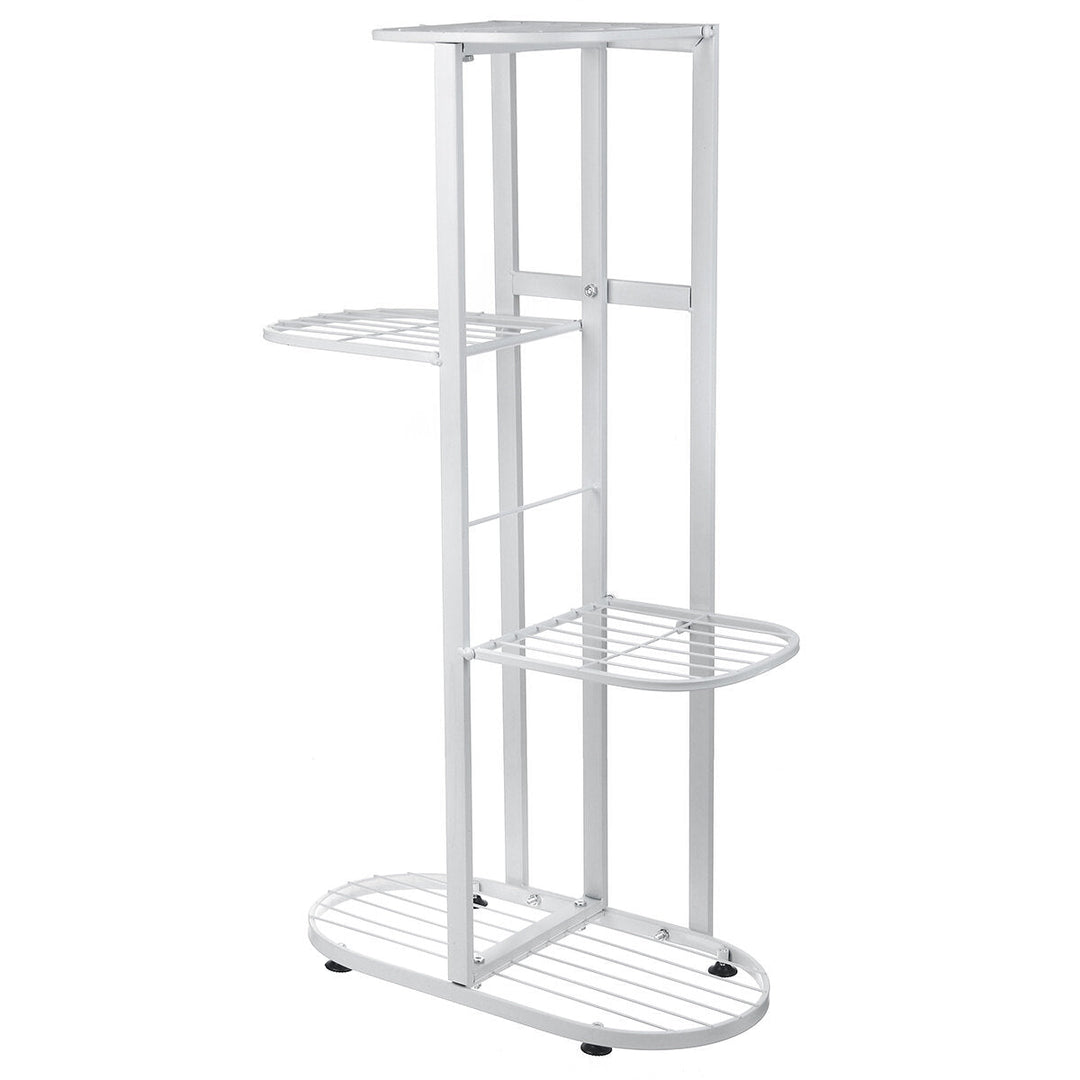 4 Tire Metal Plant Stand Display Shelf Home Garden Ornaments Image 9