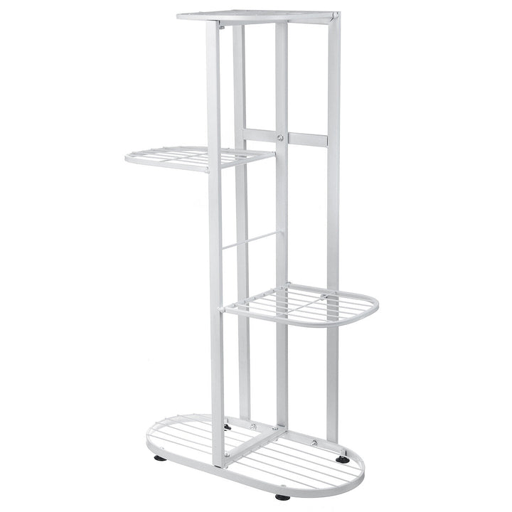 4 Tire Metal Plant Stand Display Shelf Home Garden Ornaments Image 9