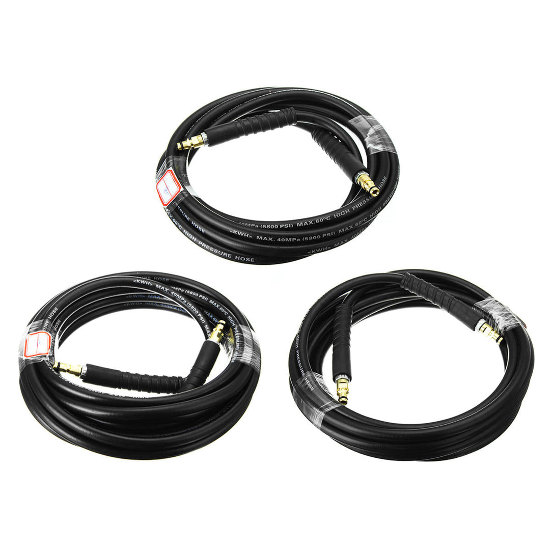 4,5,6m Pressure Washer Hose For KARCHER K Series Quick Fit Click Yellow Trigger NS,NS TR Image 2