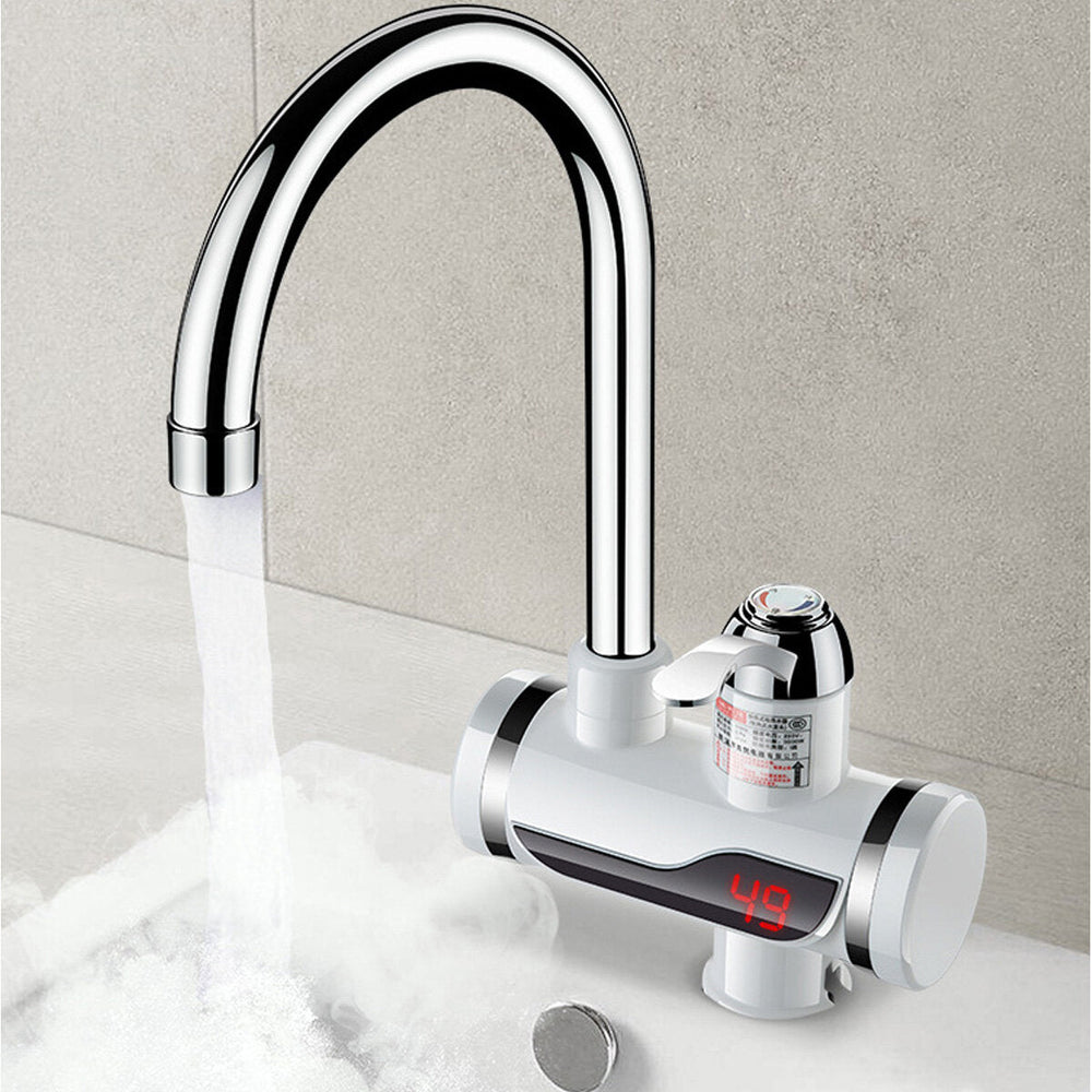 3000W Hot And Cold Water Faucet Instant Heating Heater With Shower Head Image 2