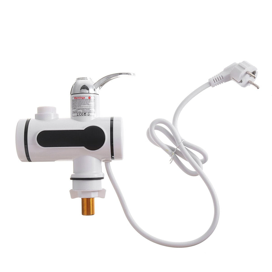 3000W Instant Hot Water Tap Electric Faucet Heater Kitchen With Temperature Display Image 7