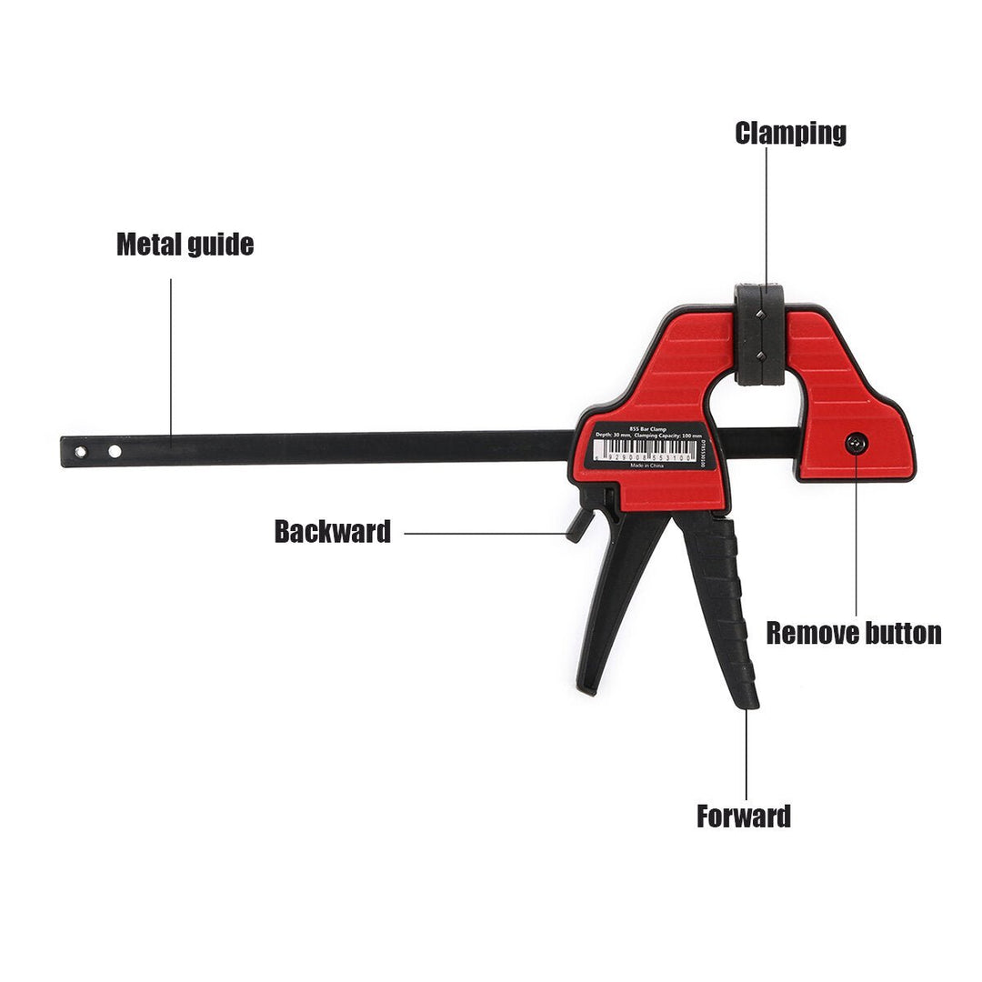 4,6,12,18 Inch Plastic F Clamp Heavy Duty Holder Quick Release Parallel Wood Tool Woodworking Clamp Image 8