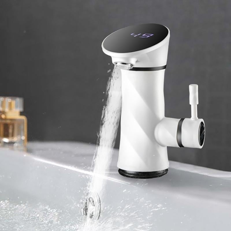 3000W LED Display Temperature Tankless Instant Hot Faucet Kitchen Shower Electric Faucet Heater Hot Tap Image 2