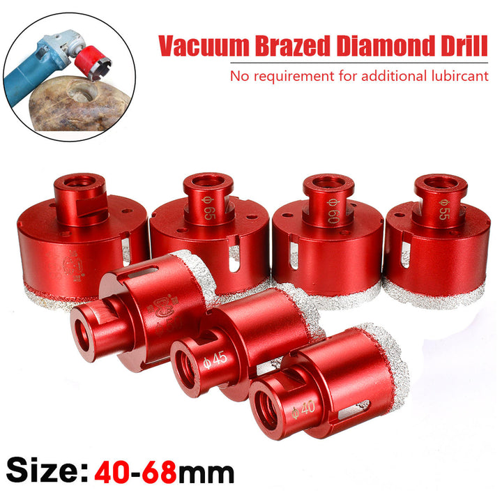 40-68mm Diamond Drill Core Bits Drilling Hole Saw Cutter for Tile Marble Granite Stone Image 3