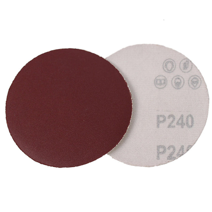 4 Inch Flocking Sandpaper Disc 40-2000 Grit Round Hook and Loop Polishing Sandpaper Image 1