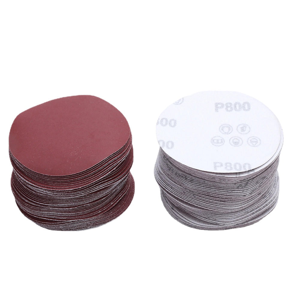 4 Inch Flocking Sandpaper Disc 40-2000 Grit Round Hook and Loop Polishing Sandpaper Image 2