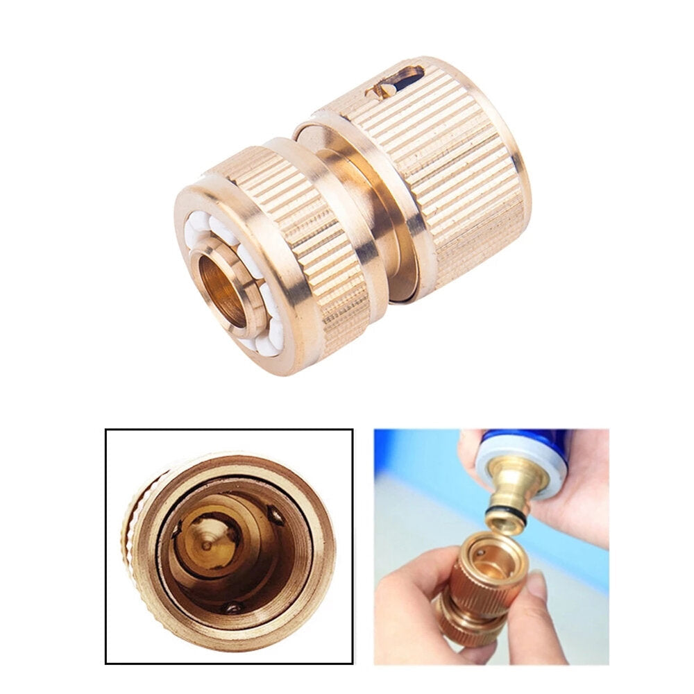 4 Points Water Tap Connector 1,2 inch Park Pipe Joints High Pressure Quick Connectors For Household Garden Supplies Image 3