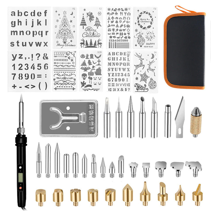 48Pcs 60W Internal Heat Type Digital Display Thermostat Electric Soldering Iron Carving Pen Soldering Tools Image 1