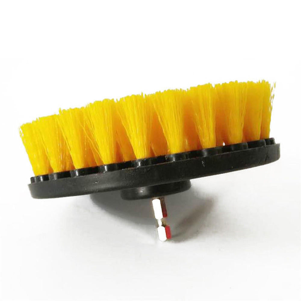 4pcs 2,3.5,4,5 Inch Drill Brush Kit Tub Cleaner Scrubber Cleaning Brushes Yellow,Red,Blue Image 2