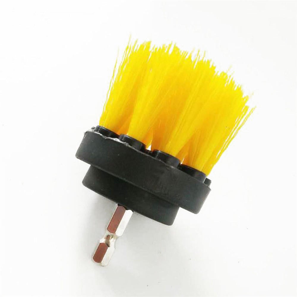 4pcs 2,3.5,4,5 Inch Drill Brush Kit Tub Cleaner Scrubber Cleaning Brushes Yellow,Red,Blue Image 3