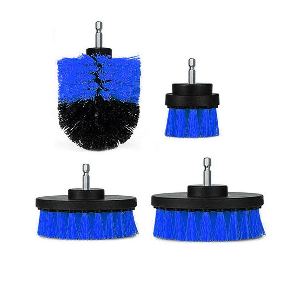 4pcs 2,3.5,4,5 Inch Drill Brush Kit Tub Cleaner Scrubber Cleaning Brushes Yellow,Red,Blue Image 5