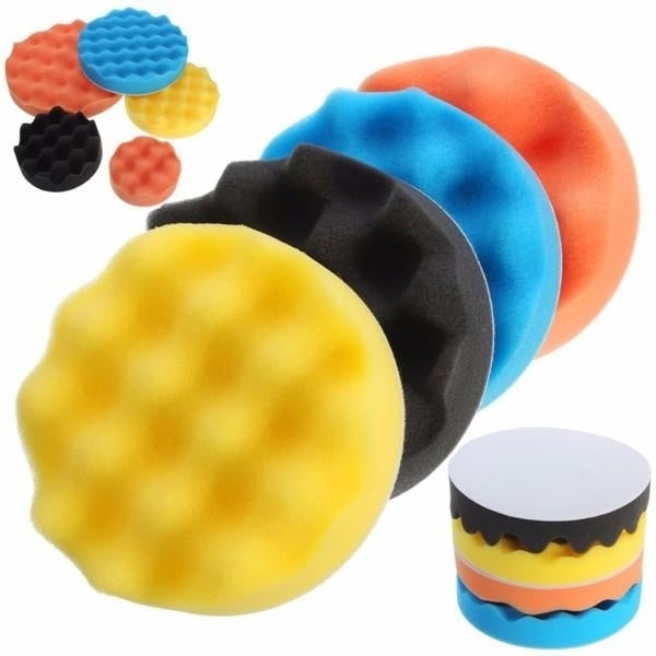 4pcs 3-7 Inch Buffing Polishing Sponge Pads kit for Car Polisher Image 1