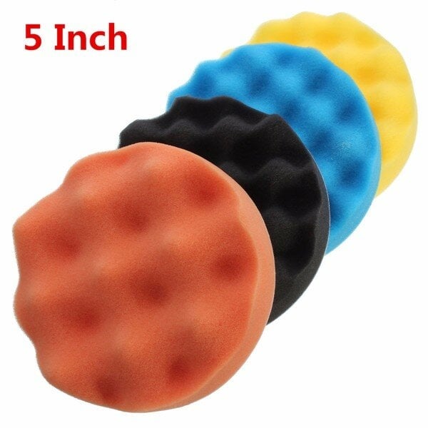 4pcs 3-7 Inch Buffing Polishing Sponge Pads kit for Car Polisher Image 2