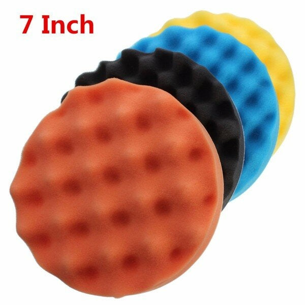 4pcs 3-7 Inch Buffing Polishing Sponge Pads kit for Car Polisher Image 5