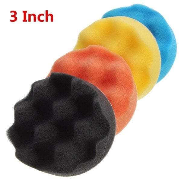 4pcs 3-7 Inch Buffing Polishing Sponge Pads kit for Car Polisher Image 6