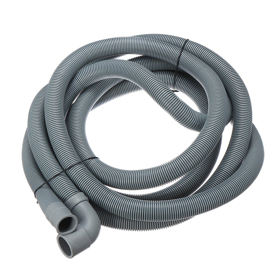 4M Wash Machine Dishwasher Drain Hose Outlet Water Pipe Flexible Extension 22mm With Bracket Image 1