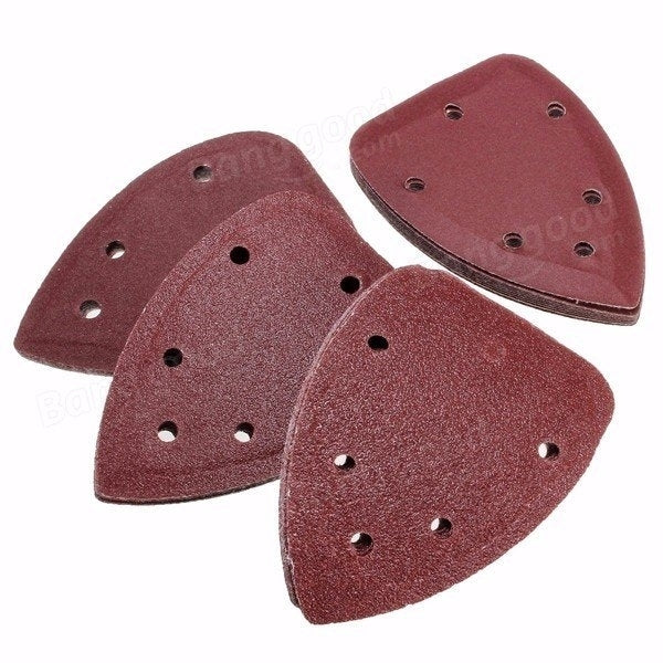 40pcs 60,80,120,240 Grit Mouse Sanding Sheets 140x100mm Triangle Sandpaper Sander Pads Image 1