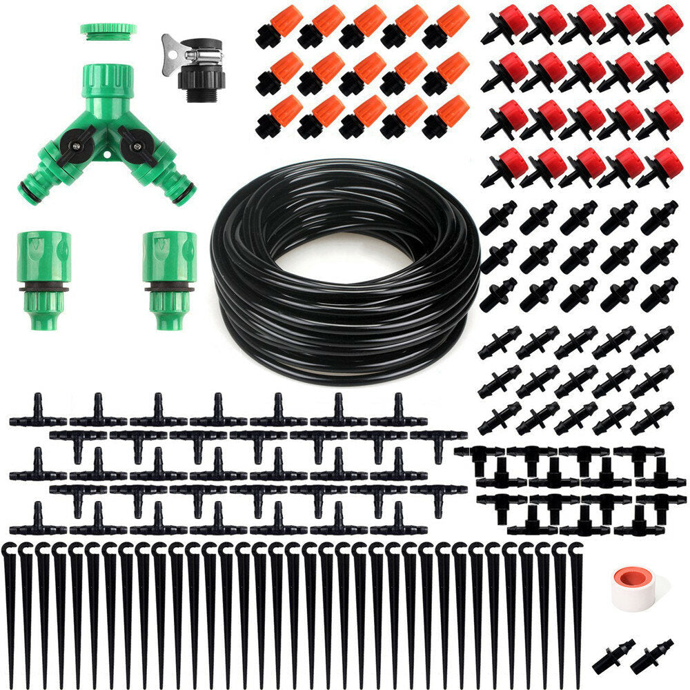 40M Mist Cooling Irrigation System Micro Drip Irrigation Kit Garden Patio Plant Watering Kit Automatic Flow Image 1