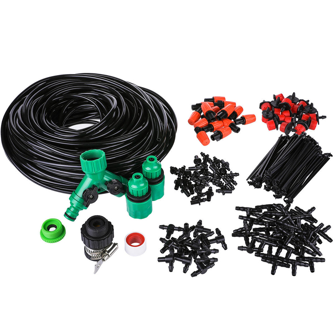 40M Mist Cooling Irrigation System Micro Drip Irrigation Kit Garden Patio Plant Watering Kit Automatic Flow Image 2