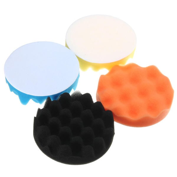 4pcs Sponge Wave Polishing Buffing Pads Kit 3,4,5,6,7 Inch for Car polisher Image 4