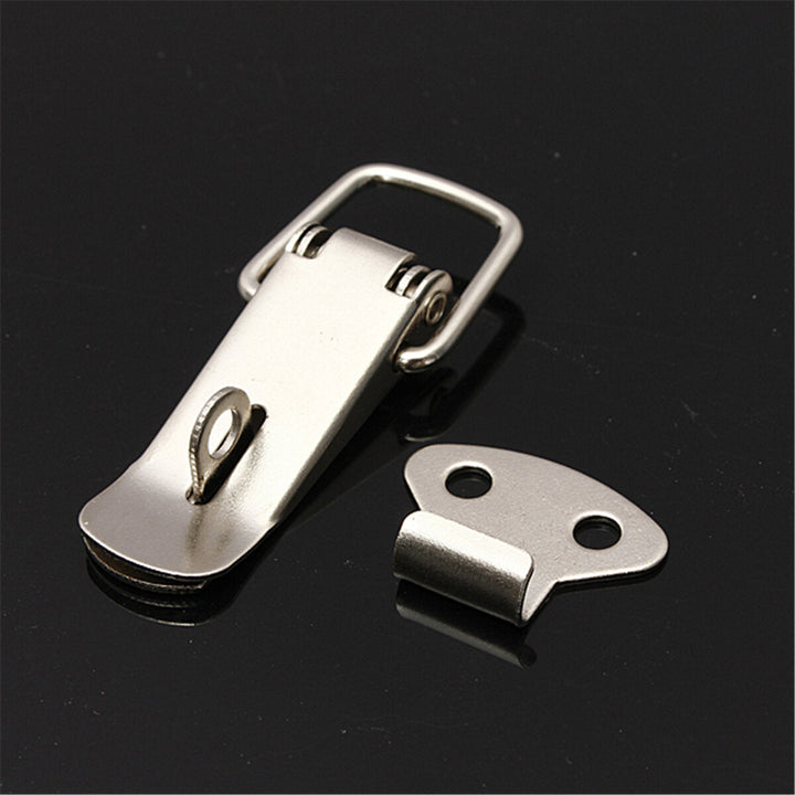 4PCS Case Box Chest Spring Stainless Tone Lock Toggle Latch Catch Clasp Image 6