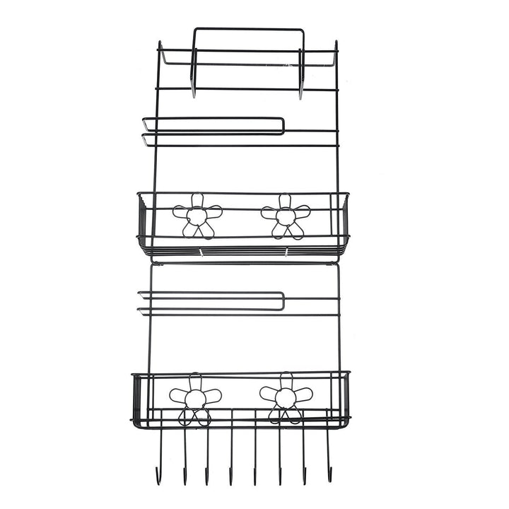 5 Tiers Fridge Hanging Rack Shelf Side Storage Spice Multi-Layer Side Holder Image 1