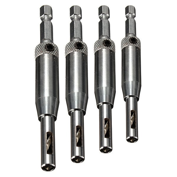 4pcs Self Centering Hinge Wood Drill Bits Set 5,64 7,64 9,64 11,64 Image 6