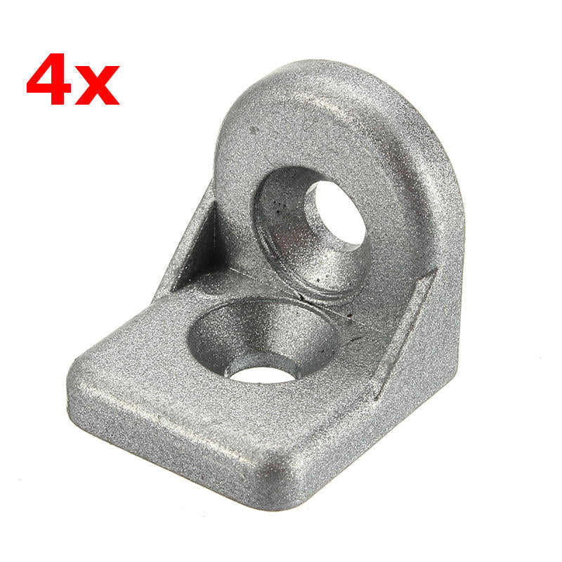 4Pcs Steel Ring Angle Bracket Corner Brackets Zinc alloy 20x20mm Image 2