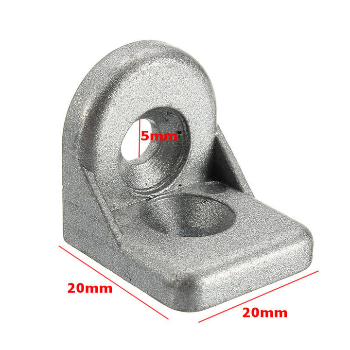 4Pcs Steel Ring Angle Bracket Corner Brackets Zinc alloy 20x20mm Image 3