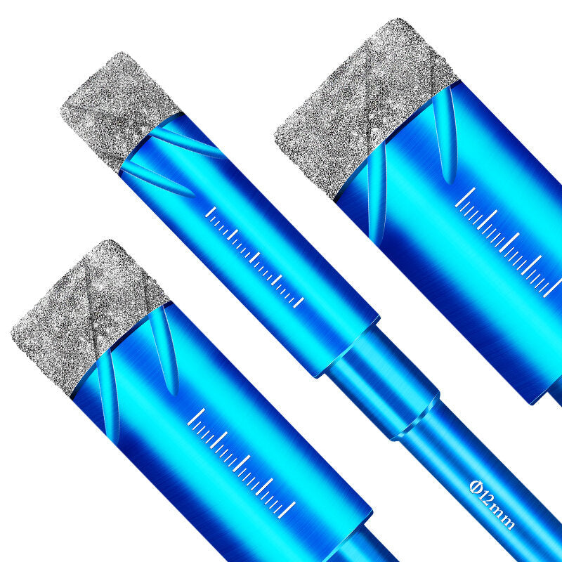 5Pcs 6-16mm Durable Diamond Coated Core Drill Bit Dry Drilling For Glass Marble Granite Quartz Porcelain Ceramics Image 2