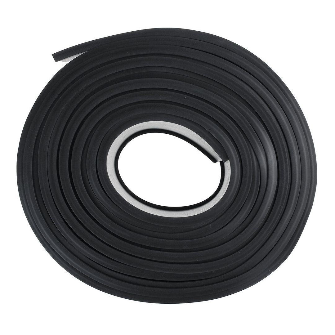 5M Rubber Strip Garage Door Bottom Weather Seal Trim T-End Buffer Anti-collision Damping For 16 Wide Doors Image 1