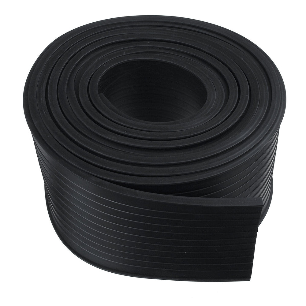 5M Rubber Strip Garage Door Bottom Weather Seal Trim T-End Buffer Anti-collision Damping For 16 Wide Doors Image 2