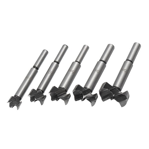 5Pcs 15-35mm Forstner Drill Bits Set Hinge Hole Cutters Wood Working Hole Saw Cutters Image 2