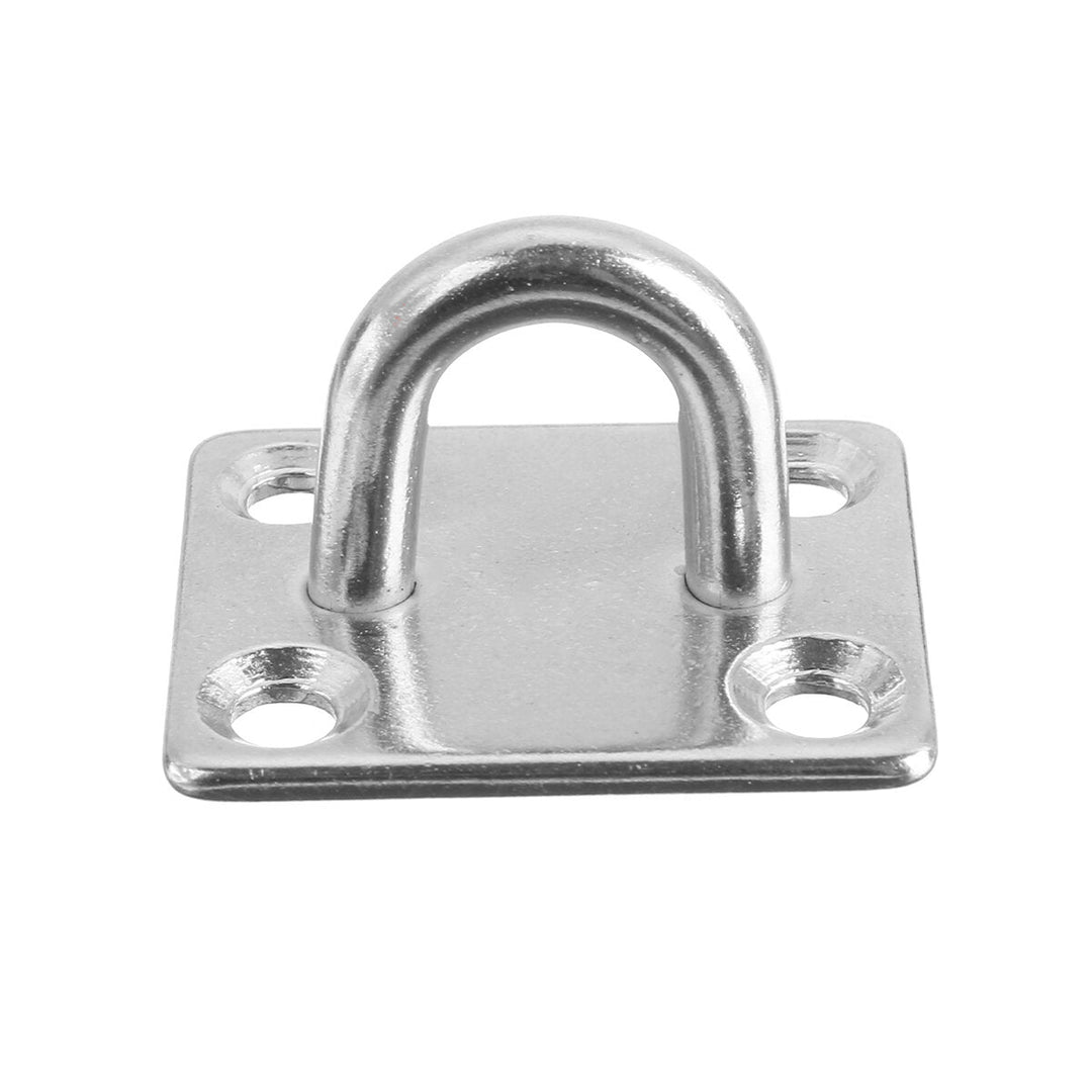 5PCS 304 Stainless Steel Pad Eye Plate Marine Boat Hardware Hook M5 Heavy Duty Image 5