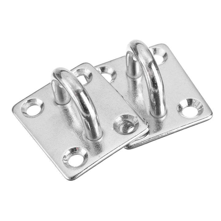 5PCS 304 Stainless Steel Pad Eye Plate Marine Boat Hardware Hook M5 Heavy Duty Image 6