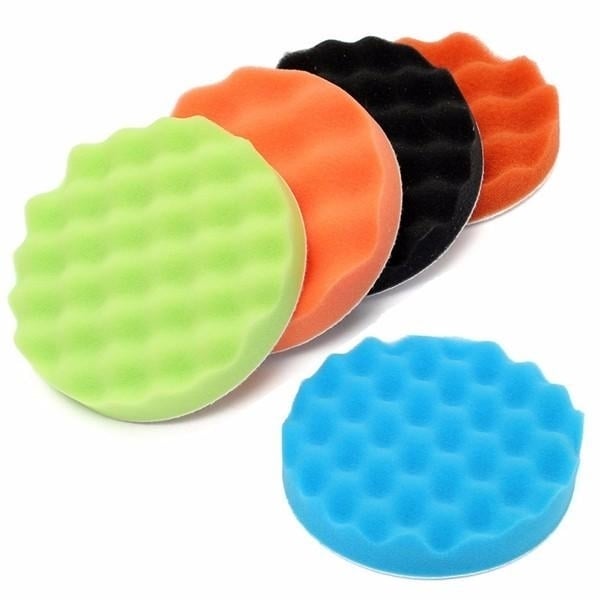 5pcs 6 Inch Sponge Polishing Buffing Pad Kit For Car Polisher Image 1