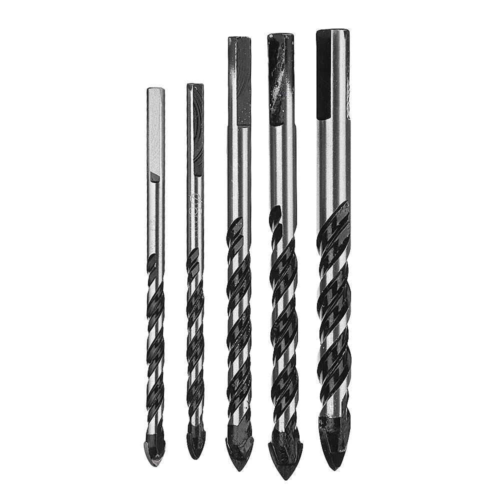 5pcs 6-12mm Masonry Drill Bits Twist Drill Set for Tile Brick Concrete Cement Image 2