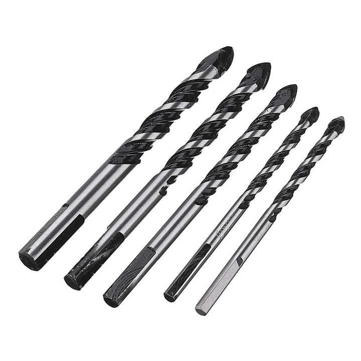 5pcs 6-12mm Masonry Drill Bits Twist Drill Set for Tile Brick Concrete Cement Image 3