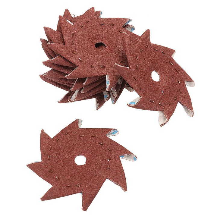 50Pcs 240 Grit Octagonal Abrasive Sandpaper Double Layer Sanding Buffing Tool Image 1