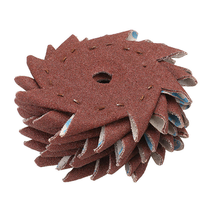 50Pcs 240 Grit Octagonal Abrasive Sandpaper Double Layer Sanding Buffing Tool Image 2