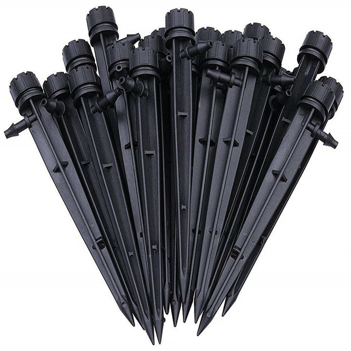 50Pcs 8 Holes Drip Emitters Perfect for 4mm , 7mm Tube Adjustable 360 Degree Water Flow Drip Irrigation System for Image 1